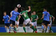 14 May 2021; Adam Lennon of UCD in action against Gearoid Morrissey of Cork City during the SSE Airtricity League First Division match between UCD and Cork City at UCD Bowl in Belfield, Dublin. Photo by Piaras Ó Mídheach/Sportsfile