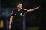 14 May 2021; Referee Oliver Moran during the SSE Airtricity League First Division match between UCD and Cork City at UCD Bowl in Belfield, Dublin. Photo by Piaras Ó Mídheach/Sportsfile