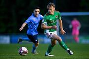 14 May 2021; Beineón O'Brien-Whitmarsh of Cork City in action against Sean Brennan of UCD during the SSE Airtricity League First Division match between UCD and Cork City at UCD Bowl in Belfield, Dublin. Photo by Piaras Ó Mídheach/Sportsfile