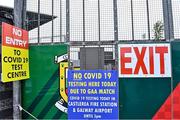 15 May 2021; A general view of the entrance to the ground before the Allianz Football League Division 2 North Round 1 match between Mayo and Down at Elverys MacHale Park in Castlebar, Mayo. Photo by Piaras Ó Mídheach/Sportsfile