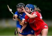 15 May 2021; Jill Ann Quirke of Tipperary in action against Kate Kilcommins of Cork during the Littlewoods Ireland National Camogie League Division 2 Group 2 match between Tipperary and Cork at Drom-Inch in Tipperary. Photo by David Fitzgerald/Sportsfile