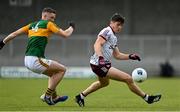 15 May 2021; Shane Walsh of Galway in action against Jason Foley of Kerry during the Allianz Football League Division 1 South Round 1 match between Kerry and Galway at Austin Stack Park in Tralee, Kerry. Photo by Brendan Moran/Sportsfile