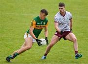 15 May 2021; David Clifford of Kerry in action against Sean Mulkerrin of Galway  during the Allianz Football League Division 1 South Round 1 match between Kerry and Galway at Austin Stack Park in Tralee, Kerry. Photo by Brendan Moran/Sportsfile