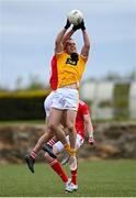 15 May 2021; Mark Jordan of Antrim in action against Andy McDonnell of Louth during the Allianz Football League Division 4 North Round 1 match between Louth and Antrim at Geraldines Club in Haggardstown, Louth. Photo by Ramsey Cardy/Sportsfile