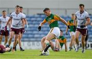 15 May 2021; David Clifford of Kerry sells a dummy to Galway goalkeeper Bernard Power on the way to scoring his side's fourth goal, and his third, during the Allianz Football League Division 1 South Round 1 match between Kerry and Galway at Austin Stack Park in Tralee, Kerry. Photo by Brendan Moran/Sportsfile