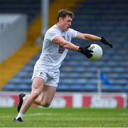 15 May 2021; Jimmy Hyland of Kildare kicks the ball into an empty net, after rounding Cork goalkeeper Micheál Martin, to score his side's second goal in the 60th minute, during the Allianz Football League Division 2 South Round 1 match between Cork and Kildare at Semple Stadium in Thurles, Tipperary. Photo by Ray McManus/Sportsfile