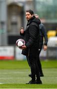 15 May 2021; Derry City manager Ruaidhri Higgins during the SSE Airtricity League Premier Division match between Shamrock Rovers and Derry City at Tallaght Stadium in Dublin. Photo by Seb Daly/Sportsfile