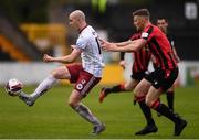 15 May 2021; Georgie Kelly of Bohemians in action against Michael McDonnell of Longford Town during the SSE Airtricity League Premier Division match between Longford Town and Bohemians at Bishopsgate in Longford. Photo by Ben McShane/Sportsfile
