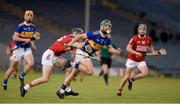 15 May 2021; Cathal Barrett of Tipperary in action against Jack O’Connor of Cork during the Allianz Hurling League Division 1 Group A Round 2 match between Tipperary and Cork at Semple Stadium in Thurles, Tipperary. Photo by Daire Brennan/Sportsfile