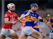 15 May 2021; Jason Forde of Tipperary in action against Seán O'Leary Hayes of Cork during the Allianz Hurling League Division 1 Group A Round 2 match between Tipperary and Cork at Semple Stadium in Thurles, Tipperary. Photo by Ray McManus/Sportsfile
