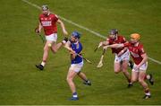 15 May 2021; Jason Forde of Tipperary in action against Niall Cashman, left, and Billy Hennessy of Cork during the Allianz Hurling League Division 1 Group A Round 2 match between Tipperary and Cork at Semple Stadium in Thurles, Tipperary. Photo by Daire Brennan/Sportsfile
