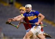 15 May 2021; Patrick Maher of Tipperary in action against Niall O’Leary of Cork during the Allianz Hurling League Division 1 Group A Round 2 match between Tipperary and Cork at Semple Stadium in Thurles, Tipperary. Photo by Daire Brennan/Sportsfile