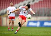 15 May 2021; Paul Donaghy of Tyrone kicks a free during the Allianz Football League Division 1 North Round 1 match between Tyrone and Donegal at Healy Park in Omagh, Tyrone. Photo by Stephen McCarthy/Sportsfile