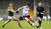 15 May 2021; Shane Walsh of Galway attempts to keep the ball in play despite the attentions of Jason Foley of Kerry during the Allianz Football League Division 1 South Round 1 match between Kerry and Galway at Austin Stack Park in Tralee, Kerry. Photo by Brendan Moran/Sportsfile