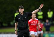 15 May 2021; Referee Barry Tiernan during the Allianz Football League Division 4 North Round 1 match between Louth and Antrim at Geraldines Club in Haggardstown, Louth. Photo by Ramsey Cardy/Sportsfile