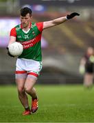 15 May 2021; Cillian O'Connor of Mayo takes a free during the Allianz Football League Division 2 North Round 1 match between Mayo and Down at Elverys MacHale Park in Castlebar, Mayo. Photo by Piaras Ó Mídheach/Sportsfile