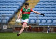 15 May 2021; Cillian O'Connor of Mayo takes a free during the Allianz Football League Division 2 North Round 1 match between Mayo and Down at Elverys MacHale Park in Castlebar, Mayo. Photo by Piaras Ó Mídheach/Sportsfile