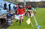 15 May 2021; Diarmuid O'Connor of Mayo places his individual gear box on the sideline before the Allianz Football League Division 2 North Round 1 match between Mayo and Down at Elverys MacHale Park in Castlebar, Mayo. Photo by Piaras Ó Mídheach/Sportsfile