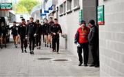 15 May 2021; Down players make their way to the pitch before the Allianz Football League Division 2 North Round 1 match between Mayo and Down at Elverys MacHale Park in Castlebar, Mayo. Photo by Piaras Ó Mídheach/Sportsfile