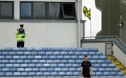 15 May 2021; Sergeant Jim Foley keeps an eye on proceedings during the Allianz Football League Division 1 South Round 1 match between Kerry and Galway at Austin Stack Park in Tralee, Kerry. Photo by Brendan Moran/Sportsfile