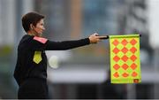15 May 2021; Assistant referee Michelle O'Neill during the SSE Airtricity League Premier Division match between Shamrock Rovers and Derry City at Tallaght Stadium in Dublin. Photo by Seb Daly/Sportsfile