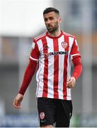 15 May 2021; Daniel Lafferty of Derry City during the SSE Airtricity League Premier Division match between Shamrock Rovers and Derry City at Tallaght Stadium in Dublin. Photo by Seb Daly/Sportsfile