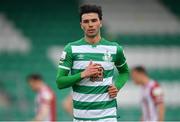 15 May 2021; Danny Mandroiu of Shamrock Rovers during the SSE Airtricity League Premier Division match between Shamrock Rovers and Derry City at Tallaght Stadium in Dublin. Photo by Seb Daly/Sportsfile