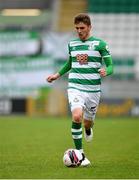 15 May 2021; Dylan Watts of Shamrock Rovers during the SSE Airtricity League Premier Division match between Shamrock Rovers and Derry City at Tallaght Stadium in Dublin. Photo by Seb Daly/Sportsfile