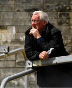 16 May 2021; Pat Spillane watches the Allianz Hurling League Division 1 Group B Round 2 match between Clare and Wexford at Cusack Park in Ennis, Clare. Photo by Ray McManus/Sportsfile
