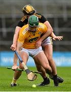 16 May 2021; Stephen Rooney of Antrim is tackled by James Bergin of Kilkenny during the Allianz Hurling League Division 1 Group B Round 2 match between Kilkenny and Antrim at UPMC Nowlan Park in Kilkenny. Photo by Brendan Moran/Sportsfile
