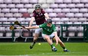 16 May 2021; Peter Casey of Limerick in action against Padraic Mannion of Galway during the Allianz Hurling League Division 1 Group A Round 2 match between Galway and Limerick at Pearse Stadium in Galway. Photo by Piaras Ó Mídheach/Sportsfile