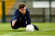 16 May 2021; Dublin goalkeeper David O'Hanlon warms up before the Allianz Football League Division 1 South Round 1 match between Roscommon and Dublin at Dr Hyde Park in Roscommon. Photo by Stephen McCarthy/Sportsfile
