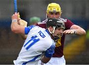 16 May 2021; Patrick Curran of Waterford in action against Aaron Craig of Westmeath during the Allianz Hurling League Division 1 Group A Round 2 match between Waterford and Westmeath at Walsh Park in Waterford. Photo by Seb Daly/Sportsfile