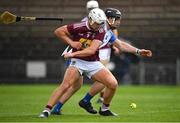 16 May 2021; Robbie Greville of Westmeath in action against Patrick Curran of Waterford during the Allianz Hurling League Division 1 Group A Round 2 match between Waterford and Westmeath at Walsh Park in Waterford. Photo by Seb Daly/Sportsfile