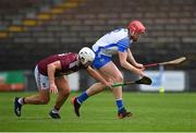 16 May 2021; DJ Foran of Waterford in action against Robbie Greville of Westmeath during the Allianz Hurling League Division 1 Group A Round 2 match between Waterford and Westmeath at Walsh Park in Waterford. Photo by Seb Daly/Sportsfile