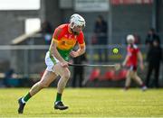 16 May 2021; Martin Kavanagh of Carlow during the Allianz Hurling League Division 2A Round 2 match between Down and Carlow at McKenna Park in Ballycran, Down. Photo by Eóin Noonan/Sportsfile