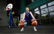 20 May 2021; LYIT Basketball player Luke Cassidy at the announcement of LYIT as a Basketball Ireland Centre of Excellence in Letterkenny, Donegal. Photo by David Fitzgerald/Sportsfile