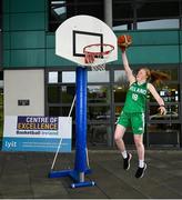20 May 2021; Irish U18 international Maria Kealy at the announcement of LYIT as a Basketball Ireland Centre of Excellence in Letterkenny, Donegal. Photo by David Fitzgerald/Sportsfile