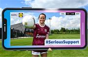 18 May 2021; Lidl ambassador Nicola Ward of Galway pictured to mark the launch of the 2021 Lidl Ladies National Football Leagues. Lidl and the LGFA have teamed up to announce that they will be live-streaming 50 games from the 2021 competition. Allied to TG4’s live coverage, all 60 games in the 2021 Lidl National Leagues will be available to viewers in Ireland and around the world live and for free. Visit page.inplayer.com/lidlnfl for full details. Photo by Sam Barnes/Sportsfile