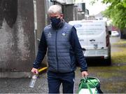 16 May 2021; Limerick manager John Kiely arrive for the Allianz Hurling League Division 1 Group A Round 2 match between Galway and Limerick at Pearse Stadium in Galway. Photo by Piaras Ó Mídheach/Sportsfile