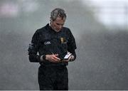15 May 2021; Referee Fergal Kelly checks his notes during the Allianz Football League Division 2 North Round 1 match between Mayo and Down at Elverys MacHale Park in Castlebar, Mayo. Photo by Piaras Ó Mídheach/Sportsfile