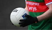 15 May 2021; A general view of a football during the Allianz Football League Division 2 North Round 1 match between Mayo and Down at Elverys MacHale Park in Castlebar, Mayo. Photo by Piaras Ó Mídheach/Sportsfile