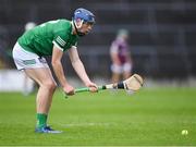 16 May 2021; David Reidy of Limerick prepares to take a free during the Allianz Hurling League Division 1 Group A Round 2 match between Galway and Limerick at Pearse Stadium in Galway. Photo by Piaras Ó Mídheach/Sportsfile