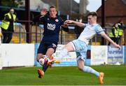 14 May 2021; John Mountney of St Patrick's Athletic and Conor Kane of Drogheda United during the SSE Airtricity League Premier Division match between Drogheda United and St Patrick's Athletic at Head in the Game Park in Drogheda, Louth. Photo by Ben McShane/Sportsfile