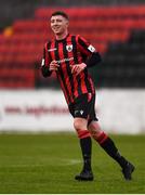 15 May 2021; Aaron Robinson of Longford Town during the SSE Airtricity League Premier Division match between Longford Town and Bohemians at Bishopsgate in Longford. Photo by Ben McShane/Sportsfile