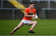 16 May 2021; Jarly Óg Burns of Armagh during the Allianz Football League Division 1 North Round 1 match between Monaghan and Armagh at Brewster Park in Enniskillen, Fermanagh. Photo by David Fitzgerald/Sportsfile