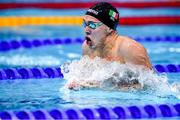 17 May 2021; Darragh Greene of Ireland competes in the men's 100m breaststroke semi-final during day 8 of the LEN European Aquatics Championships at the Duna Arena in Budapest, Hungary. Photo by Marcel ter Bals/Sportsfile