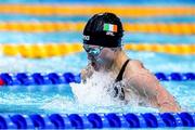 19 May 2021; Mona McSharry of Ireland competes in the final of the women's 100m breaststroke event during day 10 of the LEN European Aquatics Championships at the Duna Arena in Budapest, Hungary. Photo by Marcel ter Bals/Sportsfile