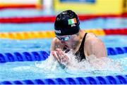 19 May 2021; Mona McSharry of Ireland competes in the final of the women's 100m breaststroke event during day 10 of the LEN European Aquatics Championships at the Duna Arena in Budapest, Hungary. Photo by Marcel ter Bals/Sportsfile