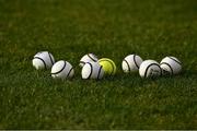 15 May 2021; Sliotars on the grass before the Allianz Hurling League Division 1 Group A Round 2 match between Tipperary and Cork at Semple Stadium in Thurles, Tipperary. Photo by Ray McManus/Sportsfile